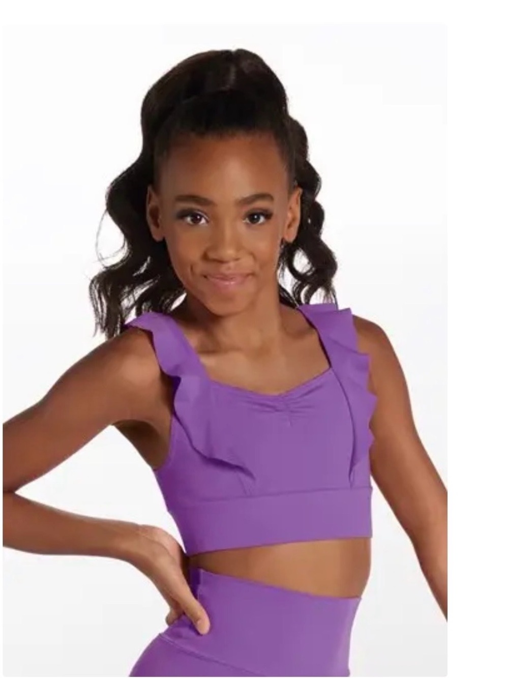Balera Purple Ruffle Dance set